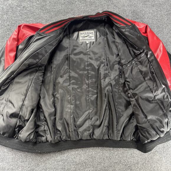 Vintage Steve And Barry’s Canada Hockey Leather Jacket Embroidered Size XXL - Picture 6 of 10
